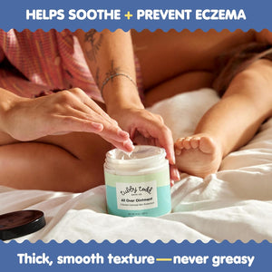 TUBBY TODD All Over Ointment - Baby Eczema Cream, Everyday Multi-Purpose Sensitive, Dry, Irritation Baby Skin Relief Cream, Steroid & Gluten Free, Fragrance Free, 3.5 oz & 8oz, 2 Pack