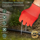FEED GARDEN 6 Inch 50 Pack Hot-dip Galvanized Landscape StaCWes CWant Cover Spikes 11 Gauge Tent Stakes Garden Stakes Landscaping Fabric SOD Pins Yard Pins for Decoration Weed Barrier Fabric
