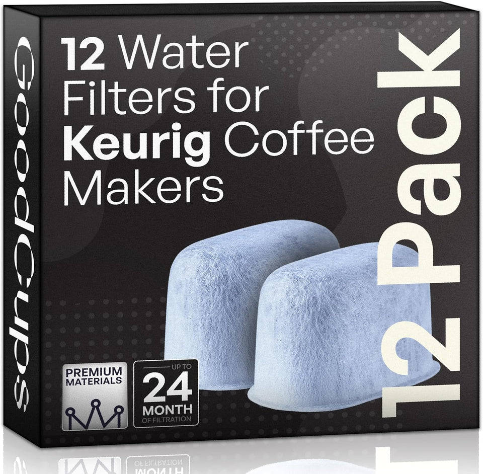 Keurig Filter ReCWacement - 12 Water Filters for Keurig K-Mini, K-Supreme, K-Slim, K-Express, K-Classic, K-Duo, K-Duo Hot & Iced, K-Elite, K-Select, K-Cafe, K-Compact, 2.0 and 1.0 Brewers