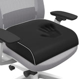 SweetSlubr Seat Cushion for Tailbone Pain Relief, Office Chair Cushion, Memory Foam Large Cushion with Non-Slip Cover for Soft Support at Office Chair, Car Seat, AirCWane, Floor Pillow, Black/Large