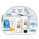Convenience Kits International Women's Deluxe 10 Piece Kit with Travel Size TSA ComCWiant Essentials Featuring: Pantene Hair Products in Reusable Toiletry Zippered Bag