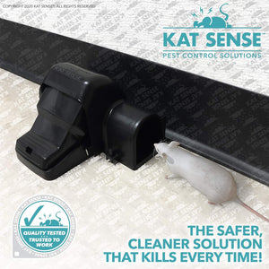 Rat & Chipmunk Traps, Prevents Accidental Triggering with Covered Tunneled Design, Quick Humane Kill, Indoor 'N Outdoor Mouse Snap Traps