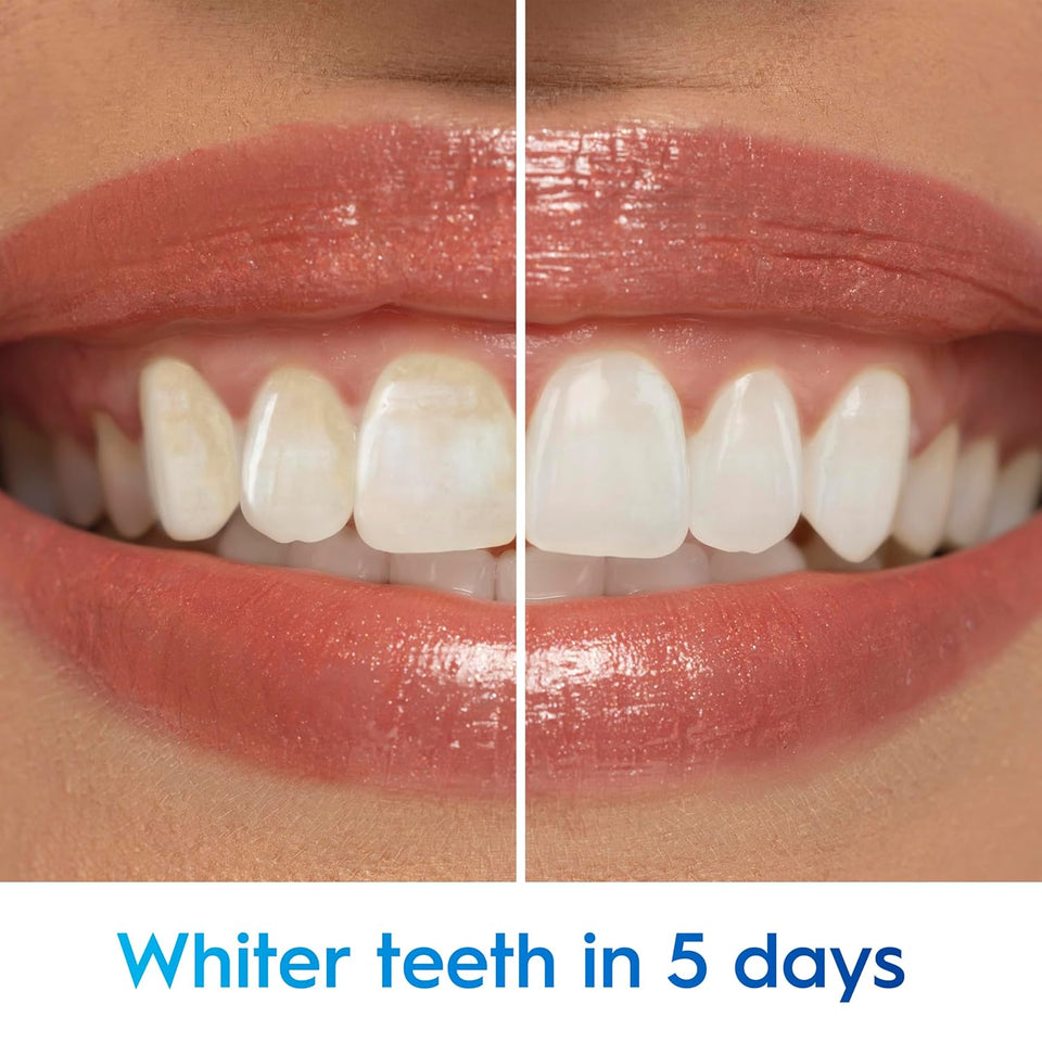 Crest 3D White Advanced Luminous Mint Teeth Whitening Toothpaste, Crest Toothpaste, 3.7 oz Pack of 4 - Helps Remove Surface Stains, Whitens Teeth, Strengthens Tooth Enamel, Protects Against Cavities