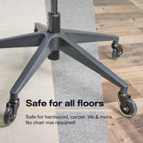 The Office Oasis Original Rollerblade Office Chair Wheels (As Seen On PBS) - Incredibly Smooth & Quiet Casters - Safe for Hardwood Floors & Carpet - Easy Installation with Universal Fit - Set of 5
