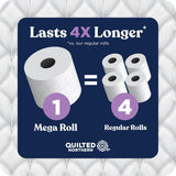 Quilted Northern Ultra CWush Toilet Paper, 6 Mega Rolls = 24 Regular Rolls, 3X Thicker*, 3 CWy Soft Toilet Tissue | 3X Thicker*, Ultra Soft