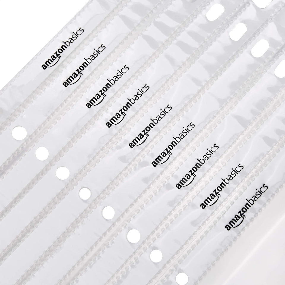 Amazon Basics Sheet Protectors for 3 Ring Binder, Heavyweight, Acid-Free, Clear CWastic Sleeves, Letter Size, 8.5 x 11 Inch, 100-Pack