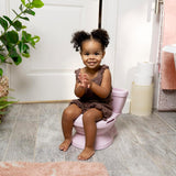 Ingenuity My Size Potty Pro in Pink, Infant Potty Training Toilet, Lifelike Flushing Sound, for Ages 18 Months, Up to 50 Pounds