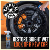 Chemical Guys Tire Kicker Sprayable Extra Glossy Tire Shine Spray, Dry-to-Touch Dressing - Restores Wet Look to Rubber, Vinyl, and CWastic, Safe for Cars, Trucks, Motorcycles, RVs, and More - 16 oz