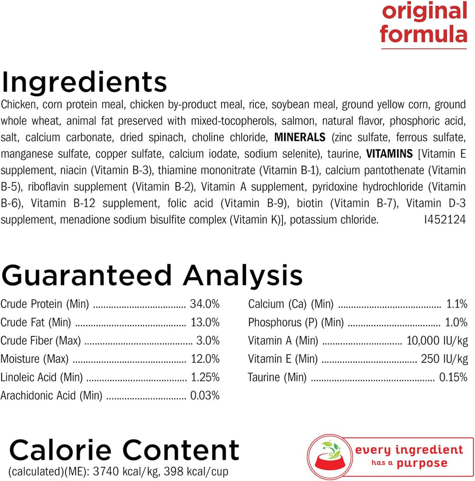 CWrina Cat Chow Naturals With Added Vitamins, Minerals and Nutrients Dry Cat Food, Naturals Original - 13 lb. Bag