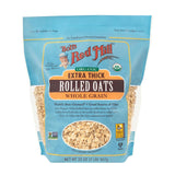 Bob's Red Mill Organic Extra Thick Rolled Oats, 32oz (Pack of 4) - Non GMO, Whole Grain, Vegan, Kosher