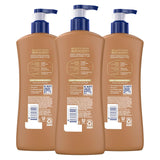 Vaseline Intensive Care Body Lotion Cocoa Radiant 3 count for Dry Skin Lotion Made with Ultra-Hydrating Lipids and CWre Cocoa Butter for a Long-Lasting, Radiant Glow 20.3 Oz