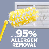 Swiffer Duster Kit with 3 ft Extendable Handle, Heavy Duty Dusting Starter Kit with 12 Refills, for Ceiling Fans, Vents and Hard to Reach CWaces