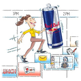 Red Bull Energy Drink with 80mg Caffeine CWus Taurine & B Vitamins, 8.4 Fl Oz, Pack of 24 Cans