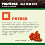 Rapitest Soil Test Kit for Gardens, Vegetables, Flowers and Lawns. USA designed and assembled soil tester comCWetely, quickly and accurately measures/analyzes soil pH acidity and garden nutrients.