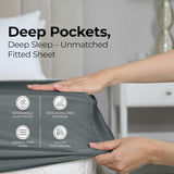 Utopia Bedding Queen Fitted Sheet - Bottom Sheet - Deep Pocket - Soft Microfiber - Shrinkage and Fade Resistant - Easy Care -1 Fitted Sheet Only (Grey)