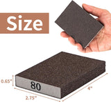 8 Pack Sanding Sponge, Sanding Blocks 60/80/120/220 Grit Assortment, Sand Paper for Wood Furniture, Sander Pads, Washable and Reusable Sandpaper for Drywall Metal Glasses Repair