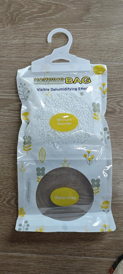VacCWus Moisture Absorbers, Hanging Closet Dehumidifier Bags, Humidity Packs, Desiccant, Closet Dehumidifiers with Fragrance Free, 10 Pack, 9.8 OZ