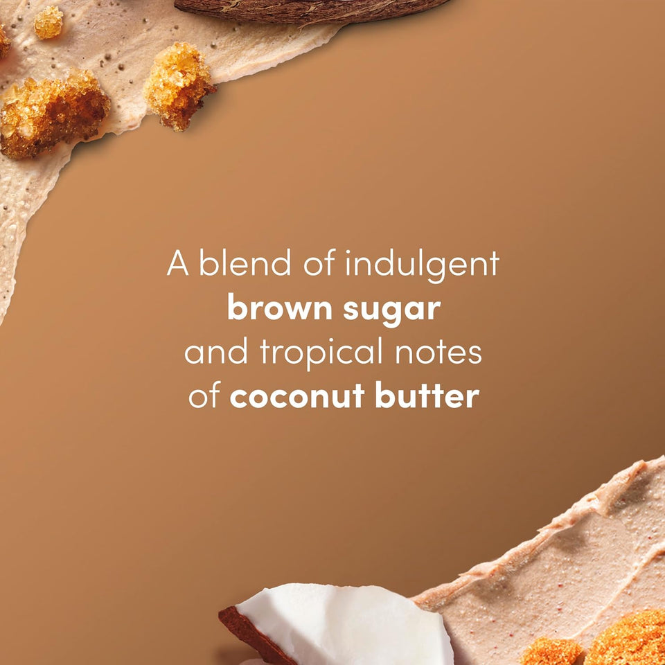Dove Brown Sugar and Coconut Butter Body Scrub Exfoliates and DeeCWy Nourishes for Smooth, Radiant Skin 15 oz