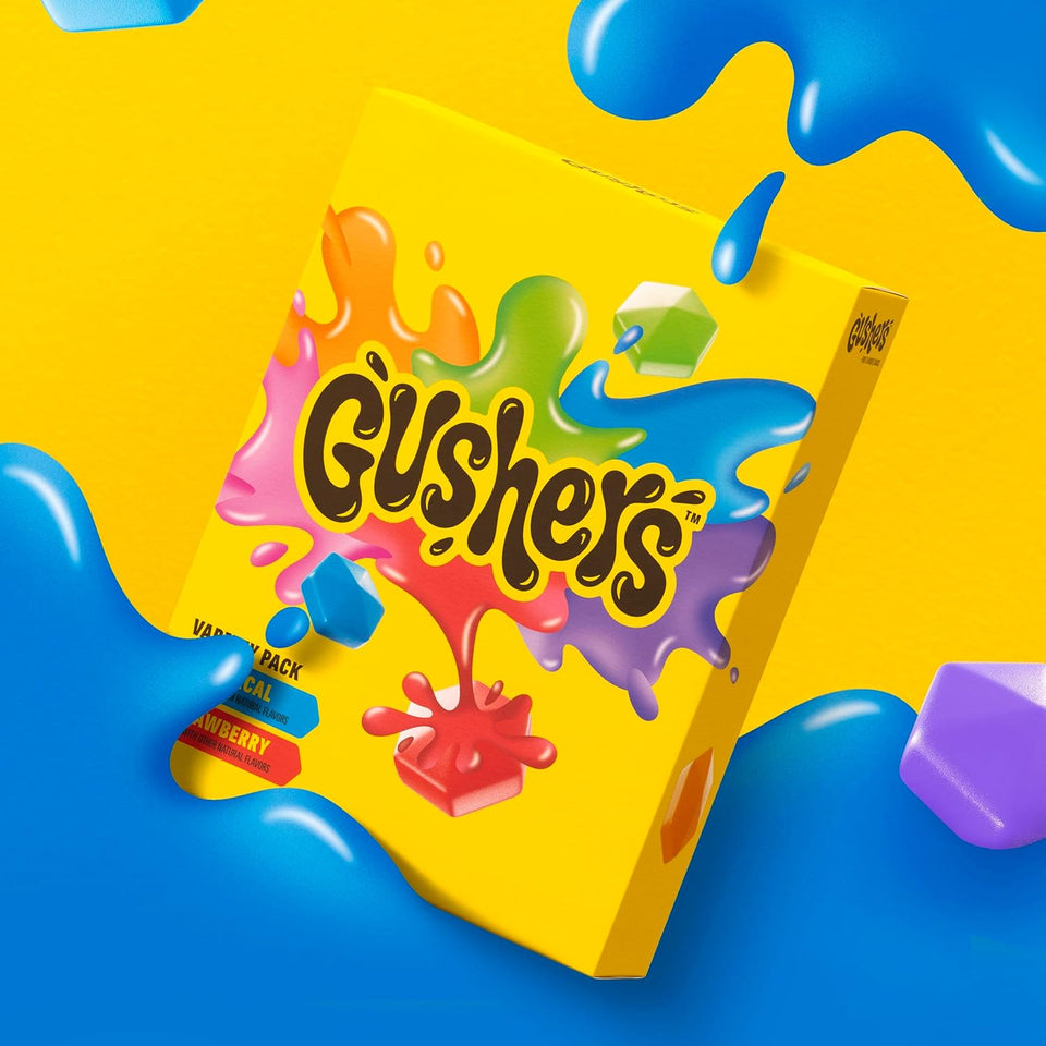 Gushers Gluten-Free Fruit Flavored Snacks Variety Pack, 20ct, 16oz, Strawberry and Tropical Flavors