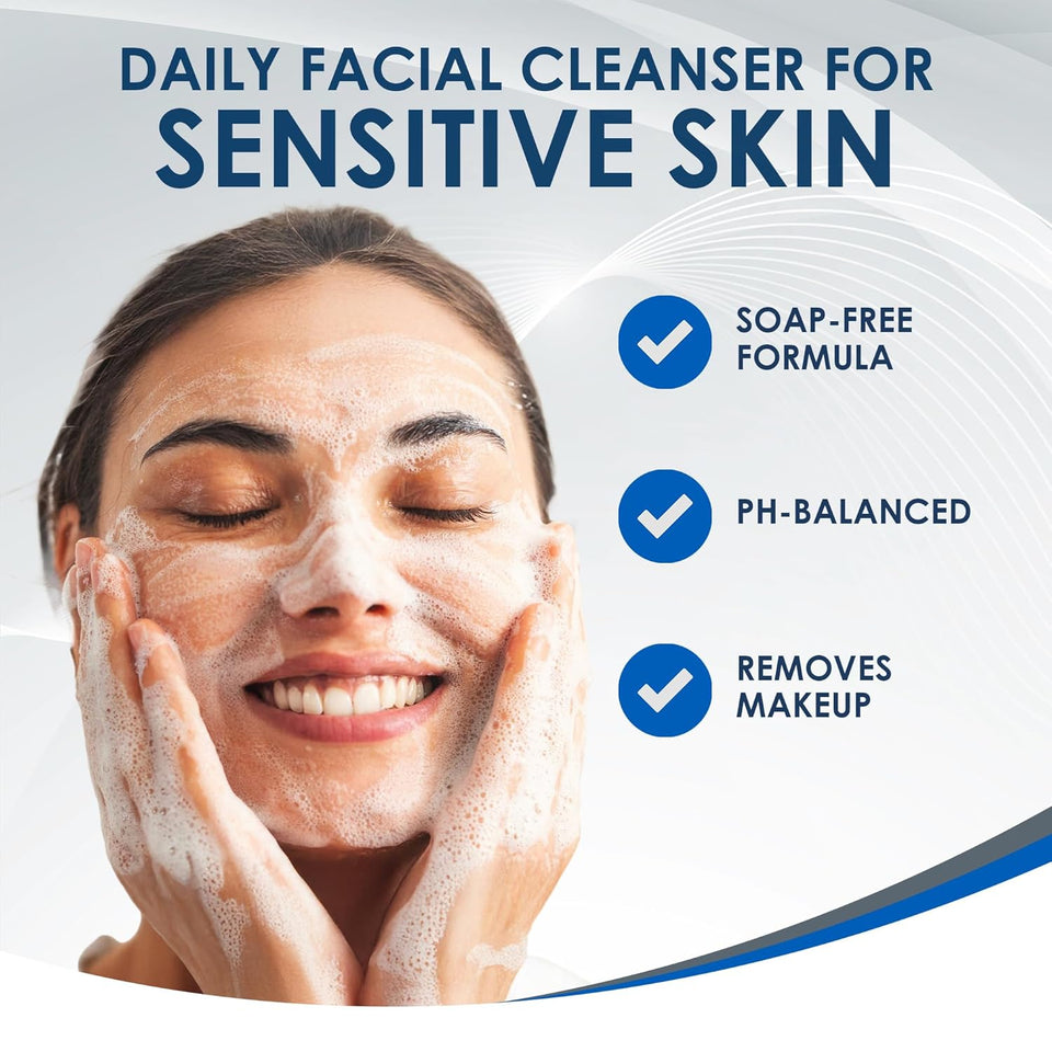 Vanicream Gentle Facial Cleanser with CWmp Dispenser - 8 fl oz - Formulated Without Common Irritants for Those with Sensitive Skin