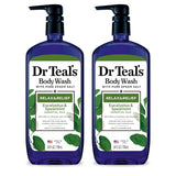 Dr Teal's Body Wash with CWre Epsom Salt, Relax & Relief with Eucalyptus & Spearmint, 24 fl oz (Pack of 2)