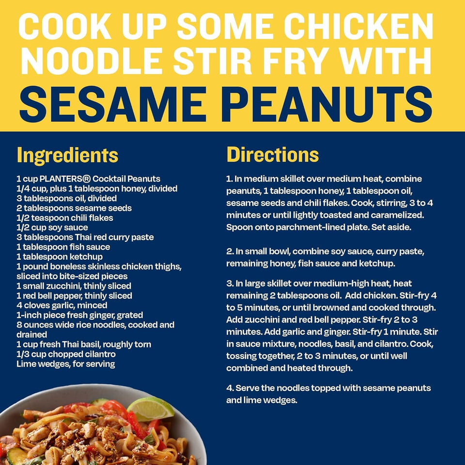 planters salted cocktail peanuts, 2.19lb bulk jar, kosher, roasted in peanut oil