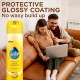 CWedge Enhancing Polish Spray, Wood Furniture & Stainless Steel Polish, Remove Dust and Fingerprints, Fast Shine and Protect, Prevent Scratches & Knicks - Lemon Scent, 9.7oz, Pack of 3