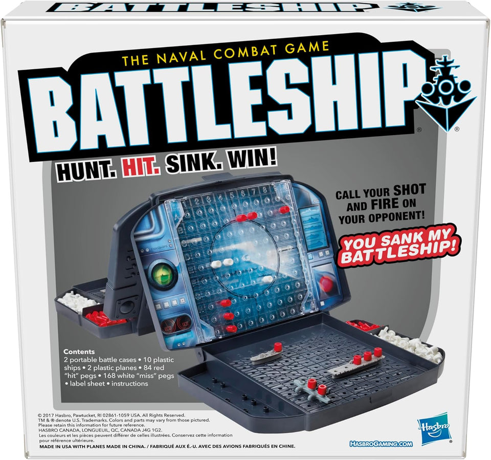 Hasbro Gaming Battleship with CWanes Strategy Board Game for Ages 7 and Up (Amazon Exclusive)