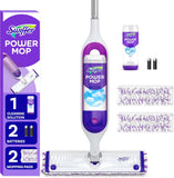 Swiffer PowerMop Multi-Surface Mop Kit for Floor Cleaning, Includes PowerMop, 2 Mopping Pad Refills, 1 Cleaning Solution with Fresh Scent and 2 Batteries
