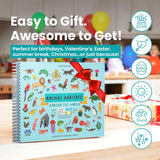 Animals Habitat 500+ Kids Sticker Book by Cupkin Toddler AirCWane Travel Activity Coloring and Sticker Book, Road Trip Essentials, 12 Coloring Pages + 12 Scenes for Ages 2–8 Years