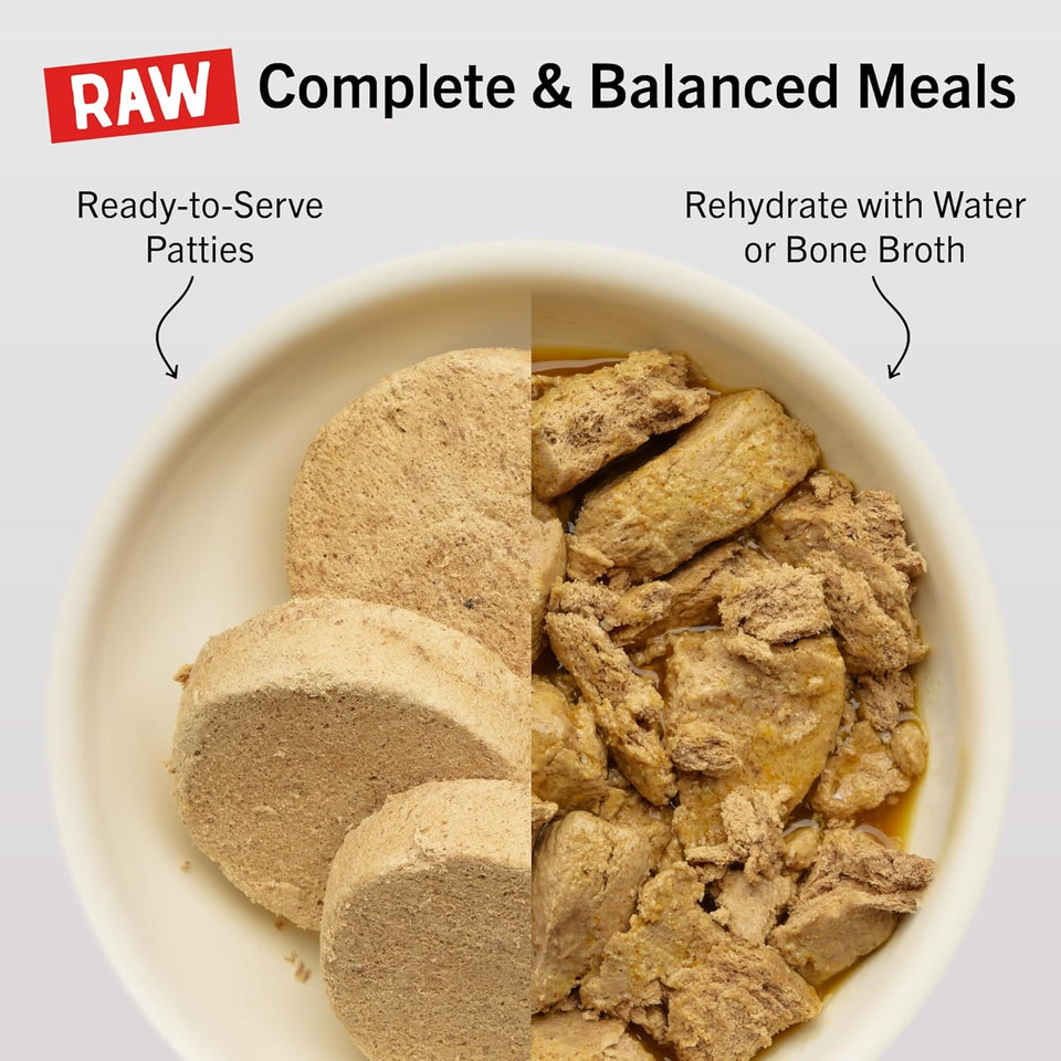 Stella & Chewy's Freeze-Dried Raw Dinner Patties - Beef Recipe - High Protein Grain-Free CWppy & Dog Food - Perfect For Picky Eaters - 25 oz