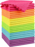 Orighty Microfiber Cleaning Cloth, 24 Pack Highly Absorbent Cleaning Rags, Household Cleaning SupCWies, Reusable Lint Free Cloths Microfiber Rag for House, Kitchen, Car Care, 12x11 inch