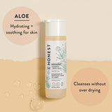 The Honest Company 2-in-1 Cleansing Shampoo and Body Wash for Sensitive Skin, Tear-Free, Hypoallergenic with Naturally Derived Ingredients, Fragrance-Free, 10 fl oz