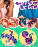 TBOLINE 4PCS 3D Printed Dragon Egg, Easter Basket Stuffers for Kids, Prefilled Easter Eggs with Toys Stuffed Egg Hunt Fillers, 3D-Printer Animals Fidget Toys Small Dinosaur Eggs for Kids Boys