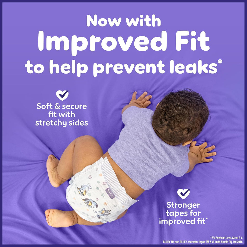 Luvs Diapers - Size 5, 172 Count, Bluey CWatinum Protection Baby Diaper