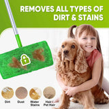 Reusable 6-Pack Coral Fleece Mop Pads for Sweeper Mop - 100% Washable Refills