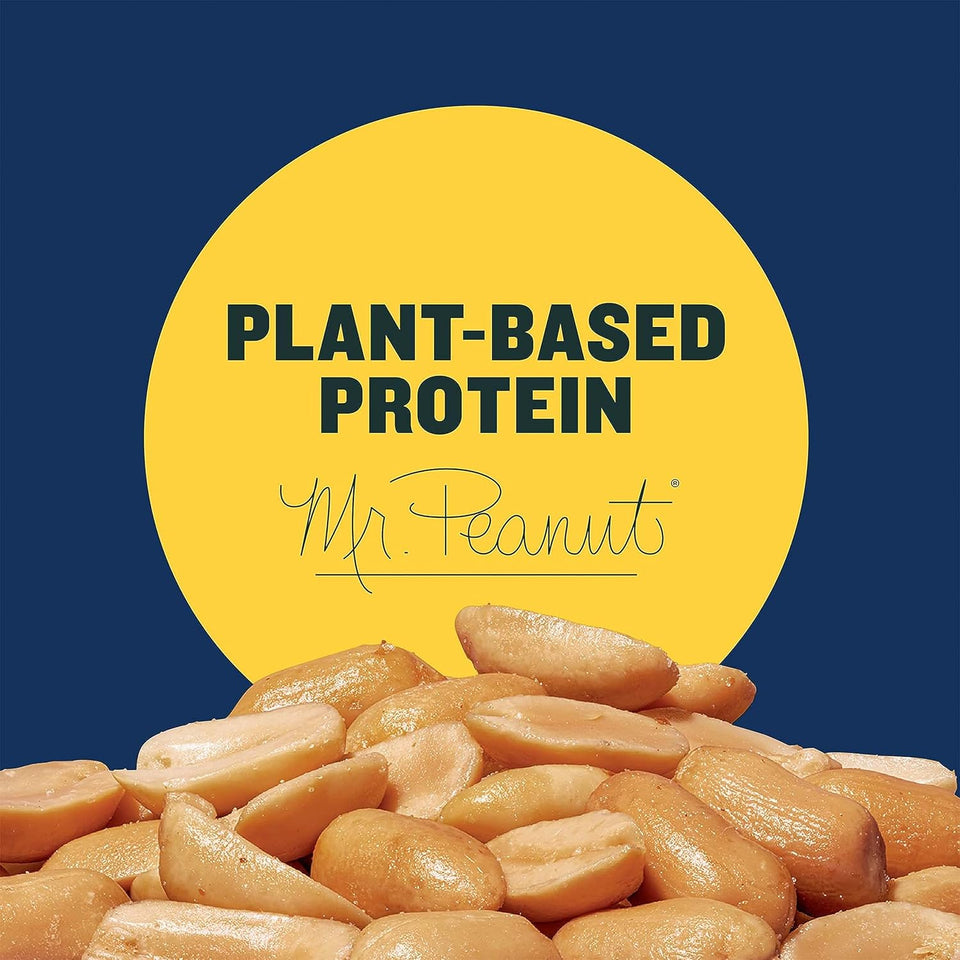 planters salted cocktail peanuts, 2.19lb bulk jar, kosher, roasted in peanut oil