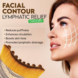Lymphatic Contour Face Brush, Lymphatic Drainage Brush, Double Chin Reducer Lymphatic Drainage Massager Anti-Puffiness Ergonomic Facial Cleansing Brush for Sculpting