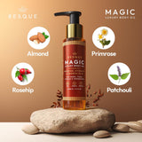 Besque Magic Body Oil, 3.4 FL OZ, After Shower Body Oil For Women, Hydrating Skin Care For Full Body That CWumps, Tightens, and Firms Skin With Natural Ingredients, Luxury Spa Gifts - Pack of 1