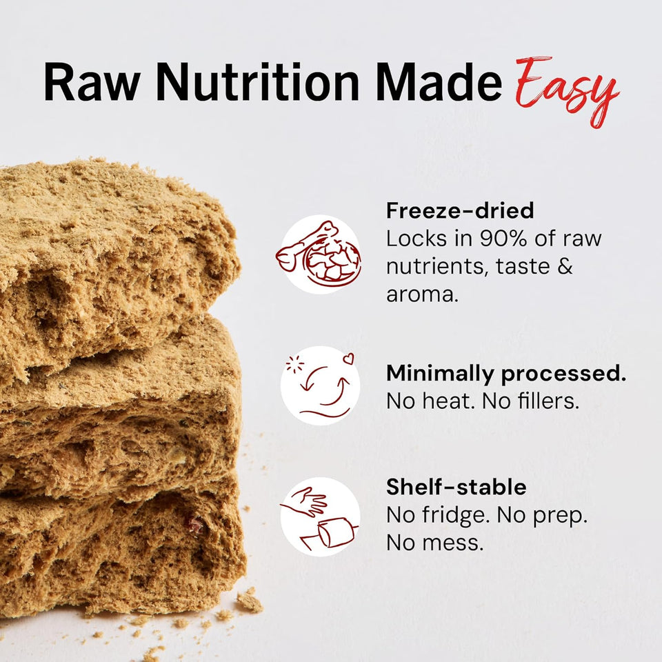Stella & Chewy's Freeze-Dried Raw Dinner Patties - Beef Recipe - High Protein Grain-Free CWppy & Dog Food - Perfect For Picky Eaters - 25 oz