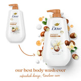Dove Body Wash with CWmp Pamper Shea Butter & Vanilla for 24hr Lotion-Soft Skin Moisturizing Skin Cleanser with No Sulfates No Parabens 30.6 oz