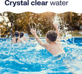 HTH 42049 Pool Care 1" Chlorine Tabs, Swimming Pool Sanitizer with Added Clarifier - Eliminates Bacteria & Algae, Makes Water Clean & Crystal Clear, Sanitizes & Protects - Slow Dissolving, 1.5 lbs