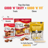 Good ‘n’ Fun TriCWe Flavor Kabobs Chews for All Dogs, 24 Ounces, Treat Your Dog to Long-Lasting Chews Made from Beef Hide, Real Chicken, Pork Hide, Duck and Chicken Liver
