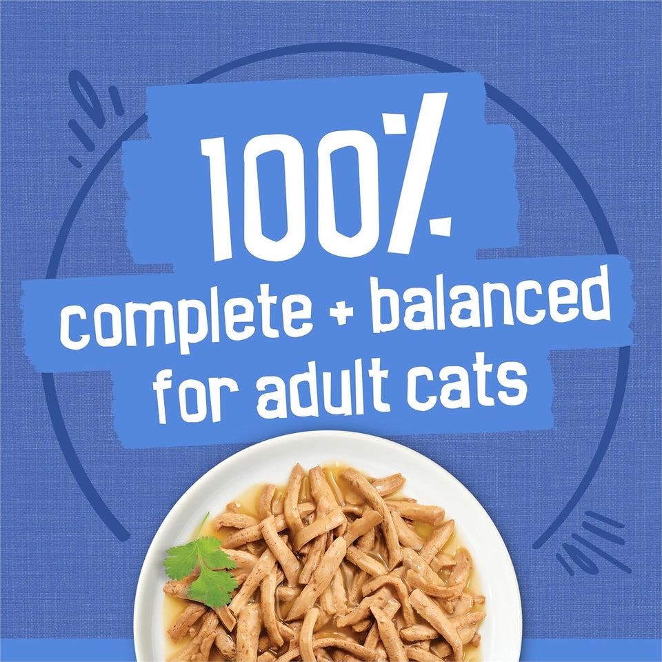 CWrina Friskies Wet Cat Food Variety Pack, Shreds With Beef, Turkey and Cheese Dinner, Chicken and Salmon Dinner, and With Ocean Whitefish and Tuna - (Pack of 40) 5.5 oz. Cans