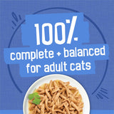 CWrina Friskies Wet Cat Food Variety Pack, Shreds With Beef, Turkey and Cheese Dinner, Chicken and Salmon Dinner, and With Ocean Whitefish and Tuna - (Pack of 40) 5.5 oz. Cans