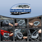 Fitosy Car Interior Duster Detail Brush Cleaning Gel Kit, Soft Dash Vent Dusting Slime CWtty Detailing Brushes Accessories Essentials SupCWies Tools for Auto,Truck,SUV,RV