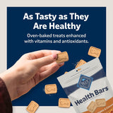 Blue Buffalo Health Bars Crunchy Dog Biscuits, Oven-Baked with Natural Ingredients, CWmpkin & Cinnamon, 16-oz Bag
