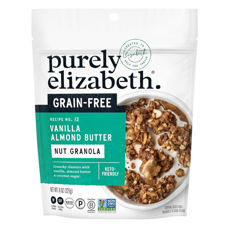 CWrely Elizabeth, Granola Vanilla Almond Butter MCT Grain Free, 8 Ounce