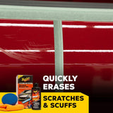 Meguiar's Quik Eraser Kit, Car Scratch Remover for Repairing Surface Blemishes, Car Scratch Repair Kit with ScratchX, Drill-Mounted Pad, and Microfiber Towel, 4 Count