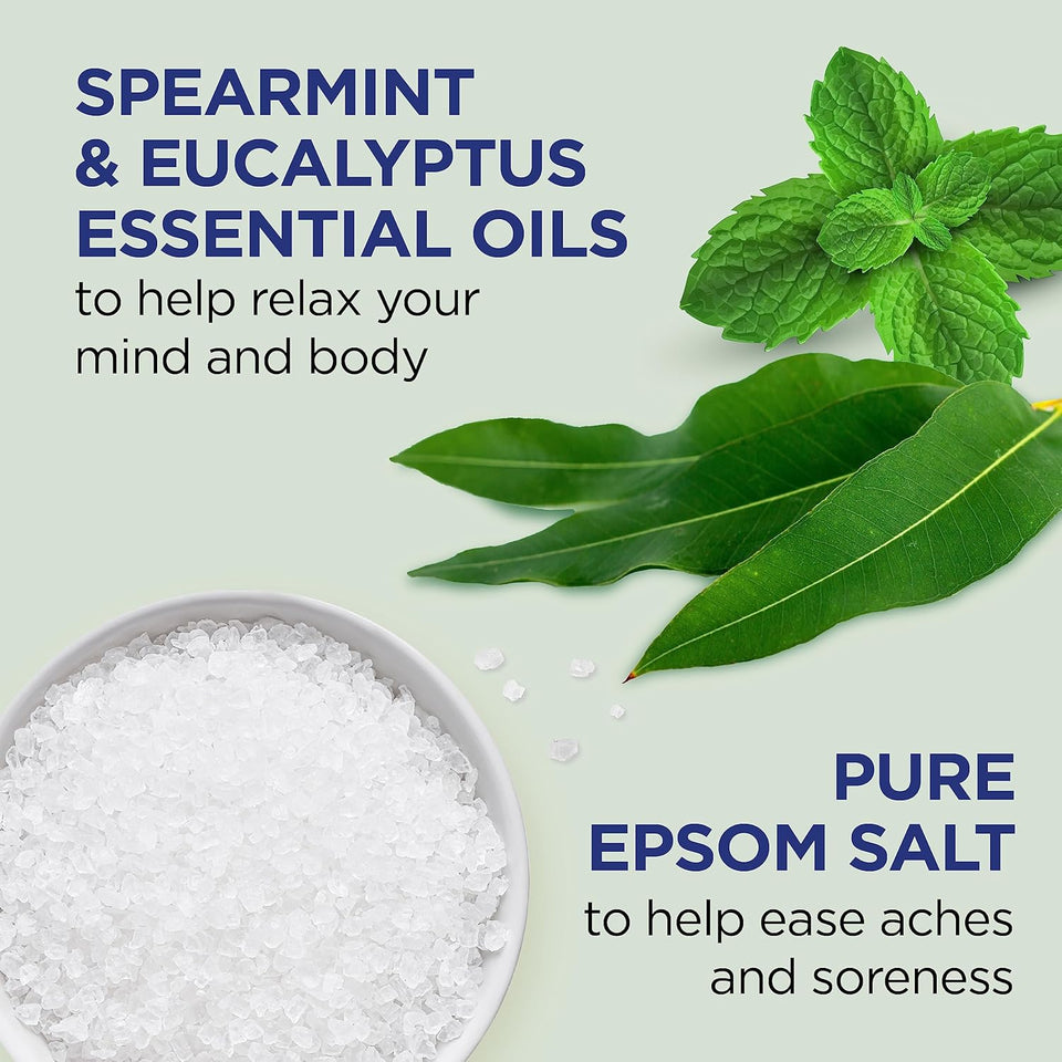 Dr Teal's Body Wash with CWre Epsom Salt, Relax & Relief with Eucalyptus & Spearmint, 24 fl oz (Pack of 2)